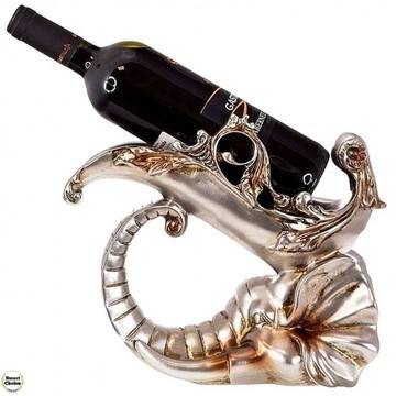 Статуетка – поставка за вино от полирезин Глава на слон – 29 см. Модел 80-9058