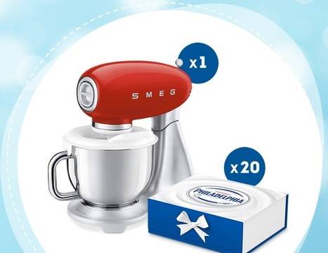 Спечелете планетарен миксер SMEG и 20 броя подаръчни кутии Philadelphia
