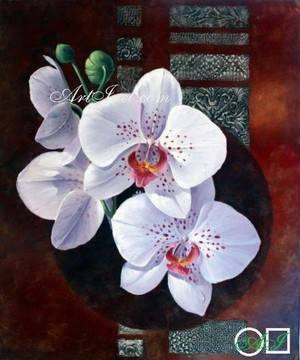 Елмазен гоблен БЯЛА ОРХИДЕЯ
