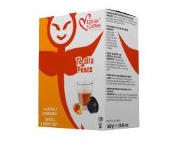 Капсули Italian Coffee чай праскова съвместими с Lavazza A Modo Mio 16 бр.