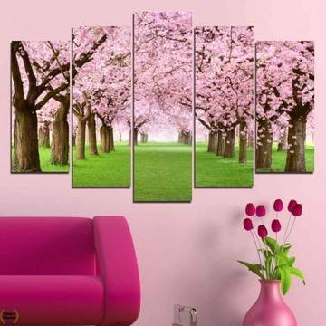 Декоративно пано за стена от 5 части – Пролетно настроение – HD-148