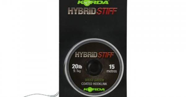 Влакно Korda Hybrid Stiff Coated Braid 20lb, за поводи