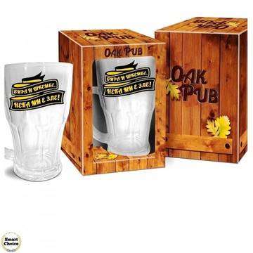 Забавна халба за бира – „Бира и шкембе и нека ми е зле“ – 480 мл.