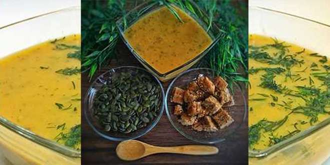 Пикантна крем супа от тиквички