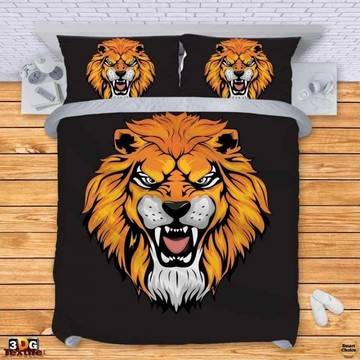 Комплект спално бельо – Абстрактен огнен лъв. Модел – 002-502