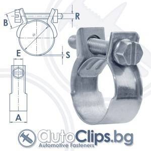 Скоба за маркуч тип МИНИ със затягащ болт