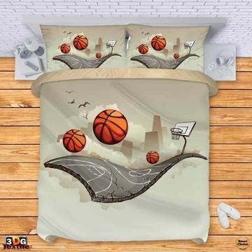 Комплект спално бельо – Абстрактен баскетбол. Модел – 002-486