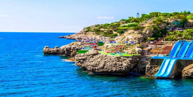 Водна пързалка в Citta Del Mare, Сицилия