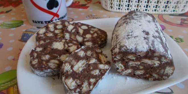 Рецепта за Сладък салам с шоколад и портокалова кора