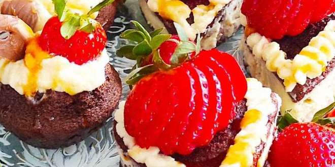 Рецепта за Кексчета с ягодово вино и шоколад