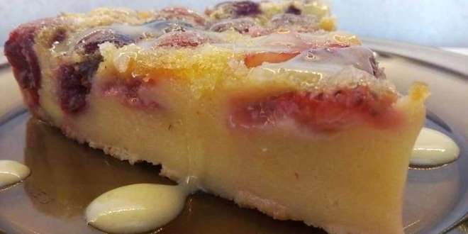 Рецепта за Пияно Клафути с ягоди и череши