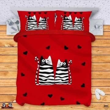 Комплект спално бельо – Влюбени котки. Модел – 001-935