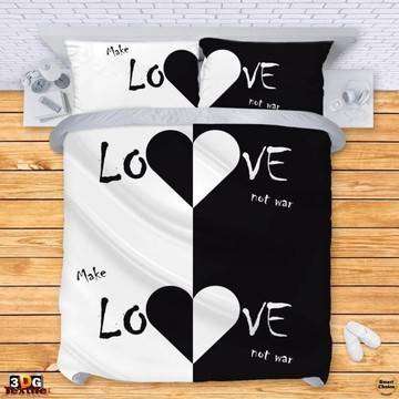 Комплект спално бельо – Make love – not war. Модел – 001-940