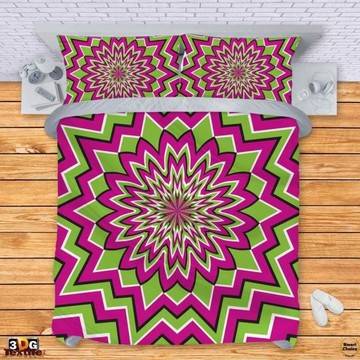 Комплект спално бельо – Геометрично цвете. Модел – 002-590