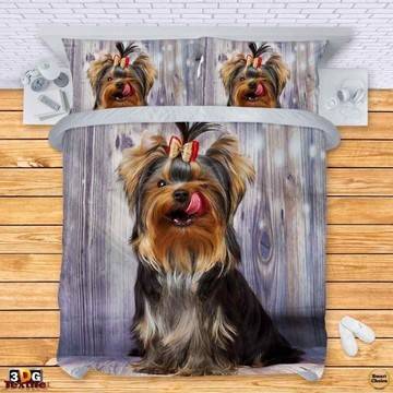 Комплект спално бельо – Малко сладко Йорки. Модел – 002-643