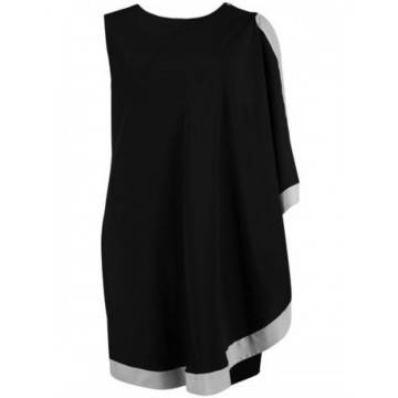 ТУНИКА В ЧЕРНО И СИВО