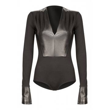 БОДИ ПАМУК С КОЖА