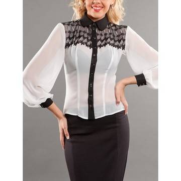 БЯЛА РИЗА С ДАНТЕЛА