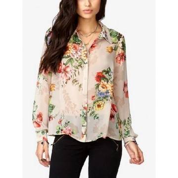 ЦВЕТНА ШИФОНЕНА РИЗА