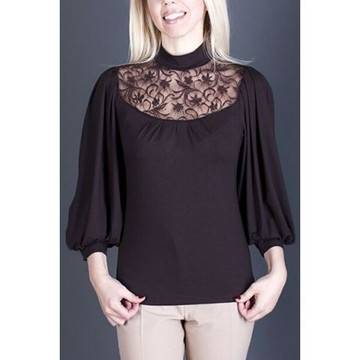 БЛУЗКА ОТ ТРИКО СЪС СТРАХОТЕН РЪКАВ