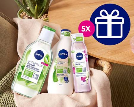 Спечелете 5 комплекта продукти Nivea Naturally Good