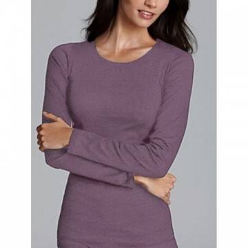 ВЪЛНЕНА ДАМСКА БЛУЗА ДЕКОЛТЕ В ЛИЛАВО