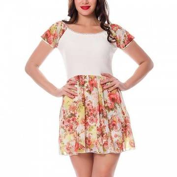 РОКЛЯ ШИФОН С ПАМУЧНА ОСНОВА