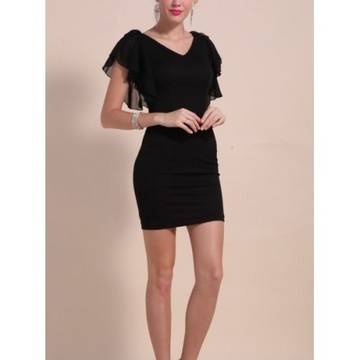 РОКЛЯ С ТЮЛЕНИ РЪКАВИ