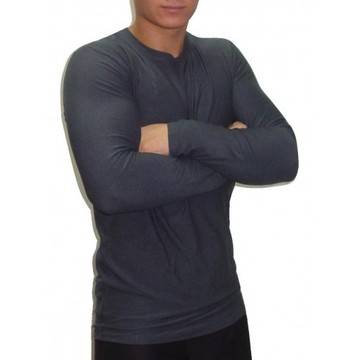 СИВА ВЪЛНЕНА БЛУЗА