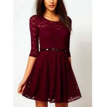 ДАНТЕЛЕНА РОКЛЯ В БОРДО