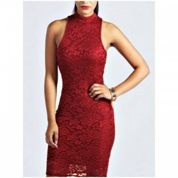 ЧЕРВЕНА РОКЛЯ ОТ ДАНТЕЛА