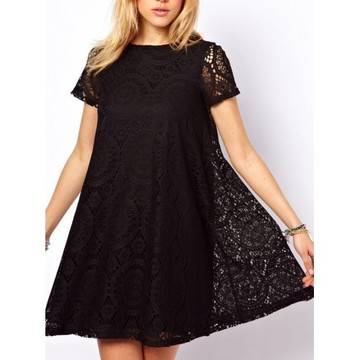 ДАНТЕЛЕНА РАЗКРОЕНА РОКЛЯ