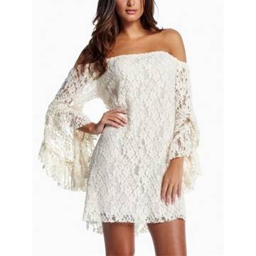 РОКЛЯ ОТ ДАНТЕЛА В БЯЛО