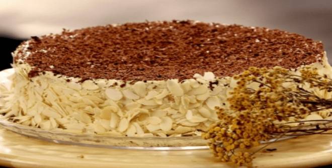 Бишкотена торта с еспресо крем