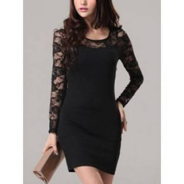 ЧЕРНА РОКЛЯ С ДАНТЕЛА