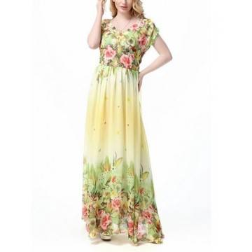 ДЪЛГА ЦВЕТНА РОКЛЯ