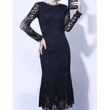 ЧЕРНА ДАНТЕЛЕНА РОКЛЯ