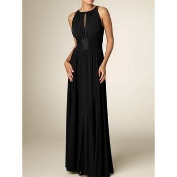 ДЪЛГА РОКЛЯ С ШИРОК КОЛАН