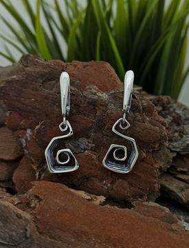 Дамски сребърни обеци 970E