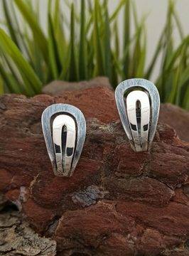 Дамски сребърни обеци “ФИБА” 579E