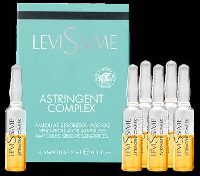 LEVISSIME AMPOLLAS ASTRINGENT COMPLEX Ампули притив омазняване кожата на лицето 6X3ML