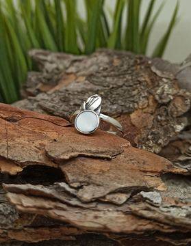 Дамски сребърен пръстен със седеф 1347R