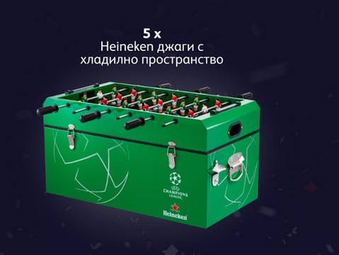 Спечелете 5 броя джаги с хладилно пространство Heineken от Lidl