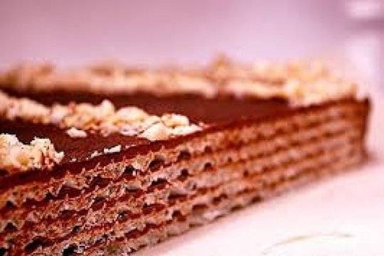 Торта с обикновени вафли