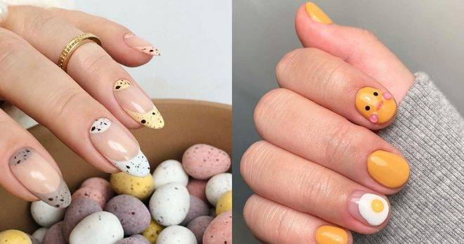 Идеи за пъстър великденски маникюр