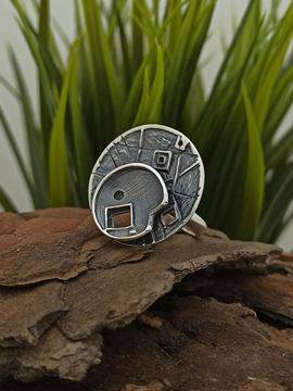 Дамски сребърен пръстен 1034r