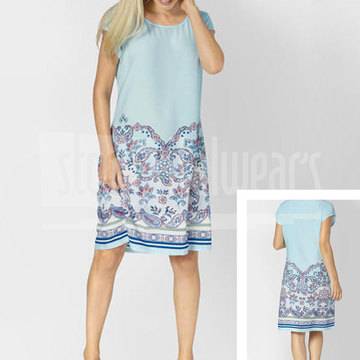 Малена – магазин за светлосини плажни рокли Триумф вискозна лятна рокля Triumph плажно облекло