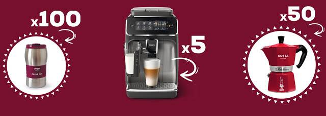 Спечелете кафеавтомати, кафеварки и термо чаши от Costa coffee