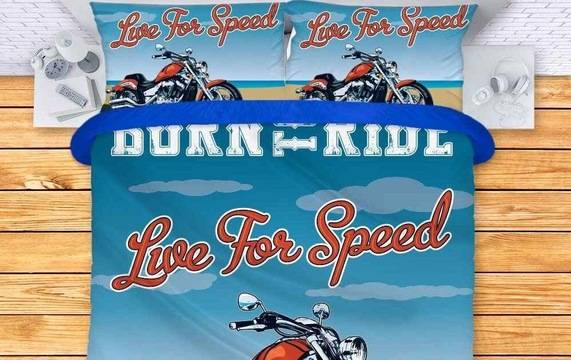 Комплект спално бельо – Живей за скоростта. Модел – 002-685
