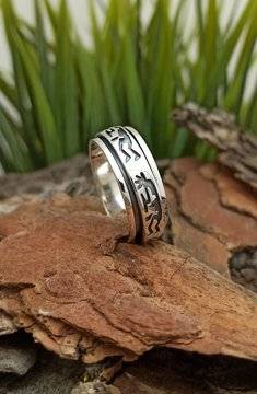 Мъжки сребърен пръстен 389T